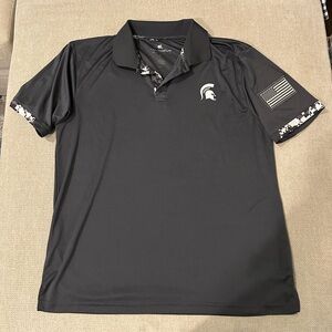 Michigan State Army Camo Polo